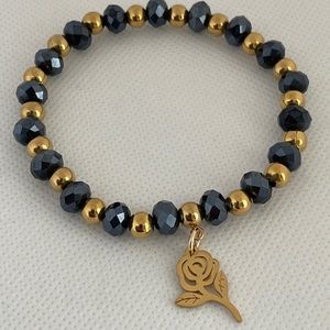 Black and Gold Bracelet